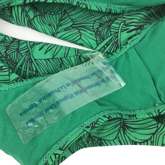Cabana Del Sol GreenLeaf Print Green 2 Pc Halter Swim NWOT - Picture 10 of 10
